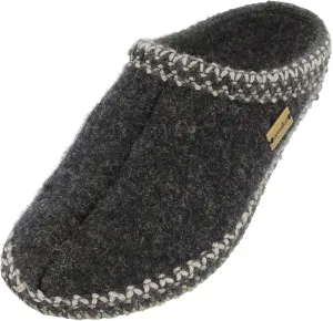 HAFLINGER Unisex AS Slippers Wool Feltsole Gray (Charcoal 77) EU 38