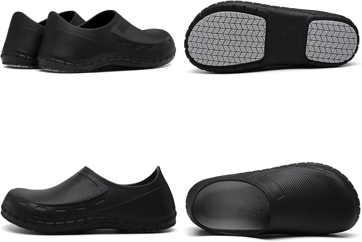 Haifago Men Non Slip Chef Shoes, Waterproof Oil Resistant Kitchen Work Clogs, Food Service Shoes for Restaurant