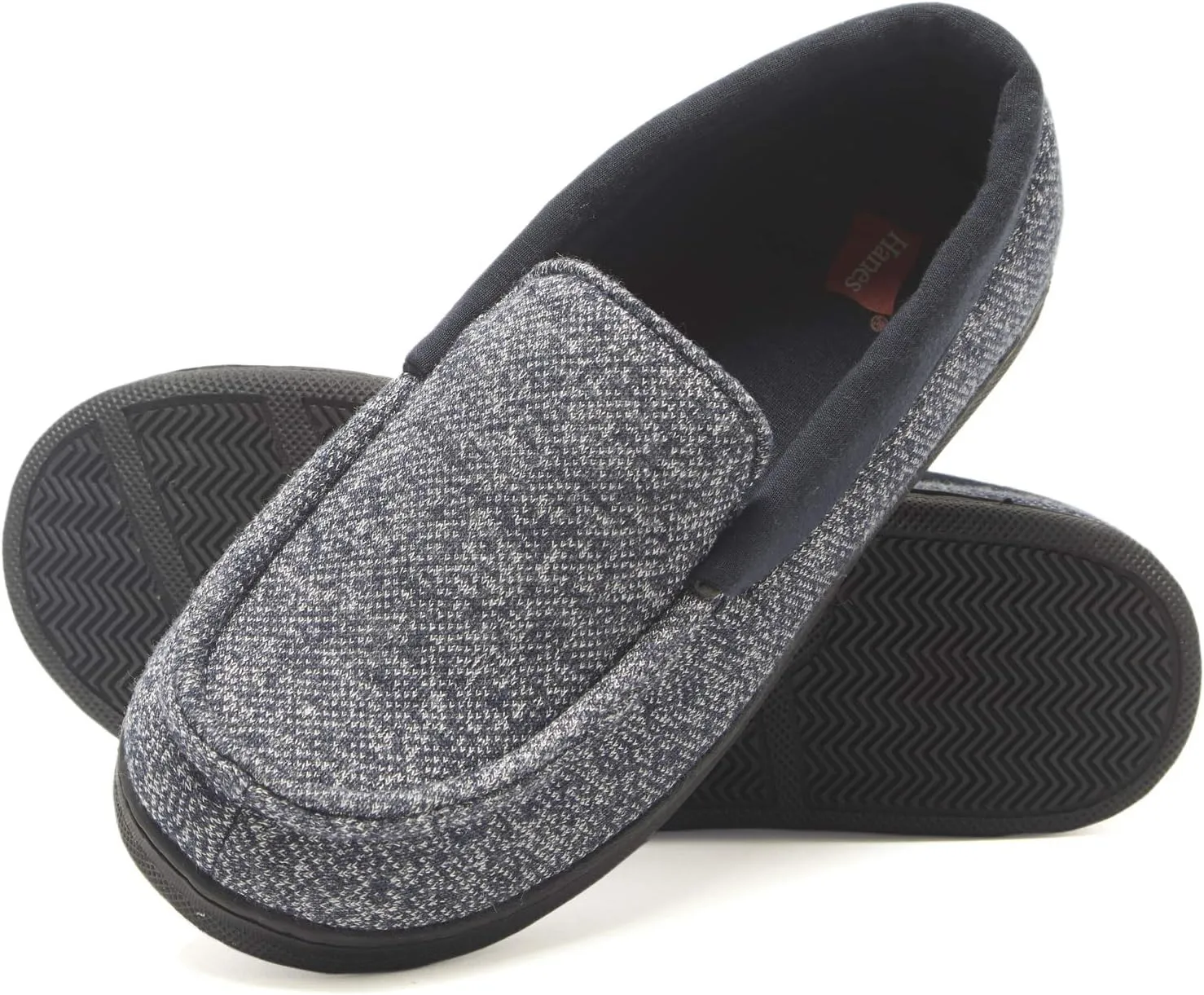 Hanes Boys' Comfortsoft Knit Venetian Indoor/Outdoor Moccasin Slipper