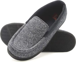 Hanes Boys' Comfortsoft Knit Venetian Indoor/Outdoor Moccasin Slipper