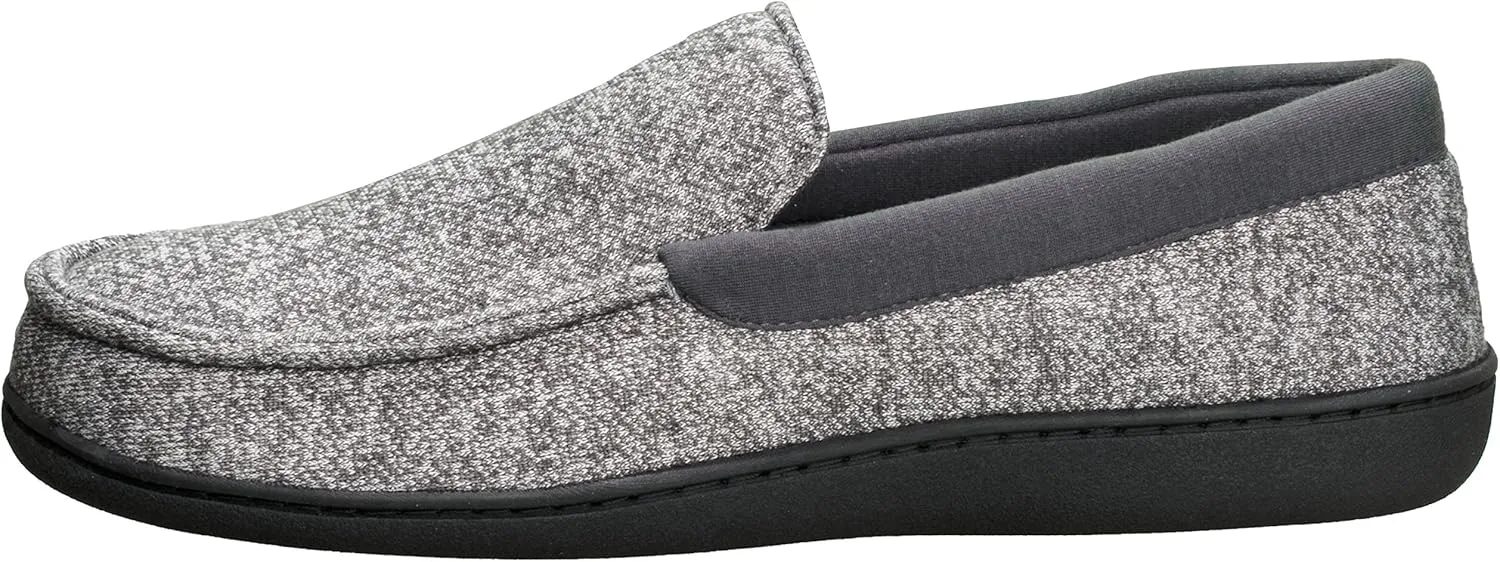 Hanes Men's ComfortSoft Memory Foam Knit Venetian Moccasin Indoor/Outdoor Slipper
