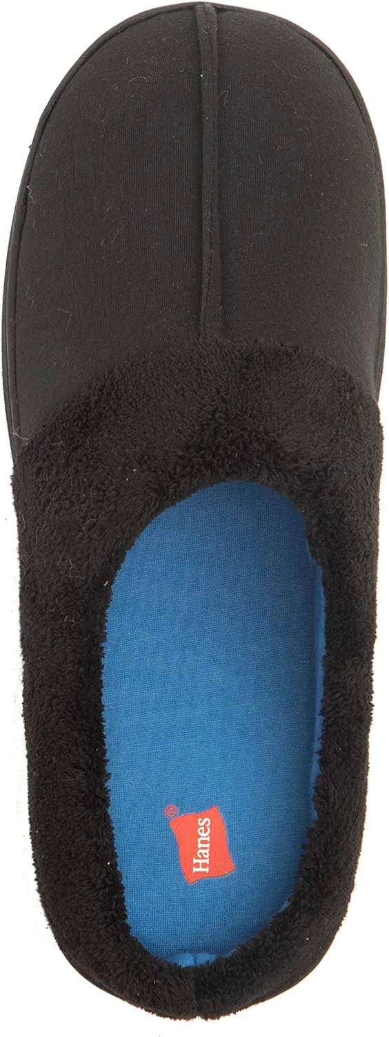 Hanes Men's Felt Clog Slipper Shoe - Memory Foam Indoor Outdoor Sole