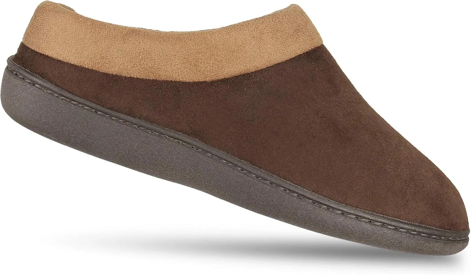 Hanes Men's Memory Foam Indoor Outdoor Microsuede Clog Slipper Shoe with Fresh Iq