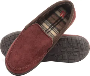 Hanes Men's Textured Moccasin Slipper