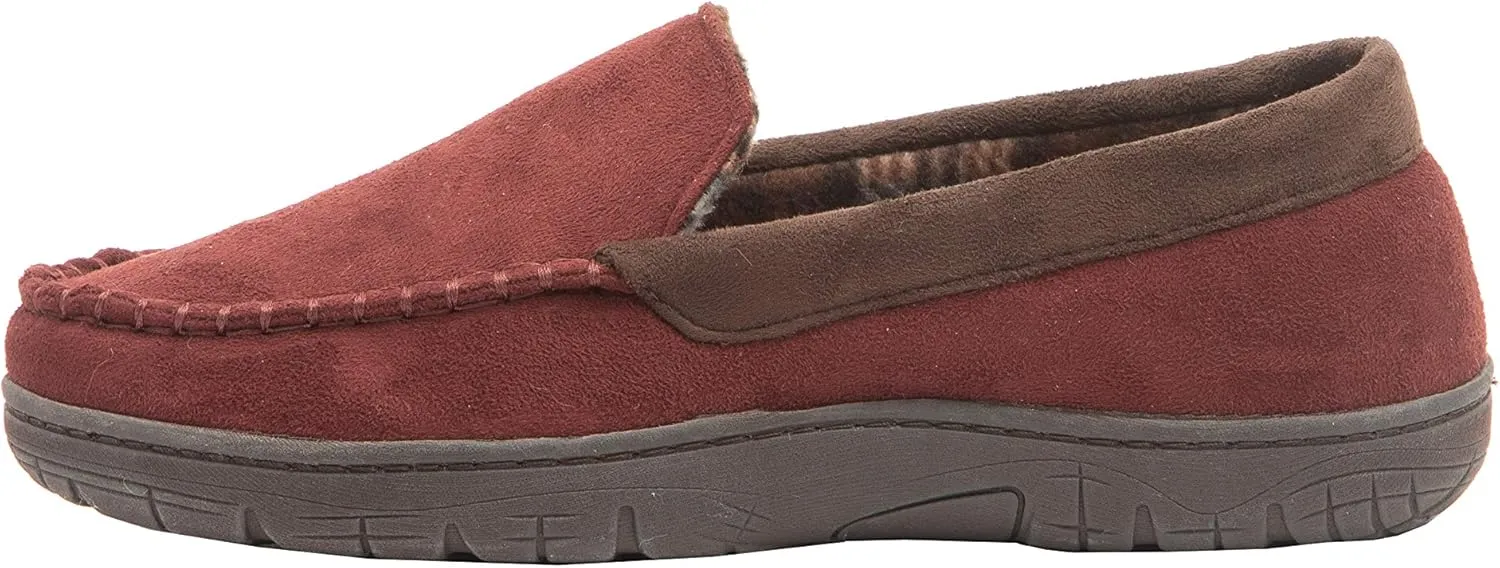 Hanes Men's Textured Moccasin Slipper