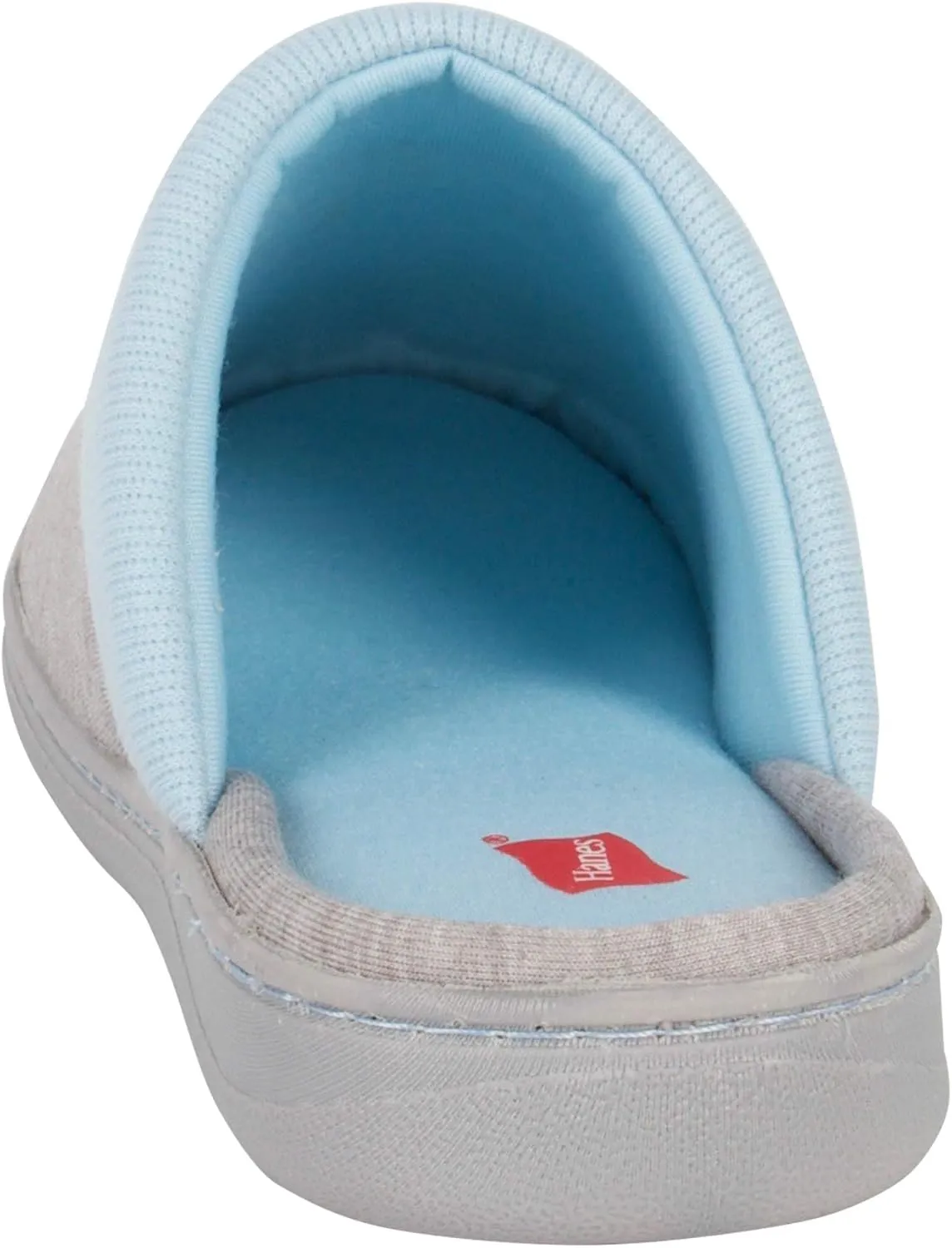 Hanes womens Comfort Cotton on Scuff With Memory Foam and Anti-skid Sole Slipper