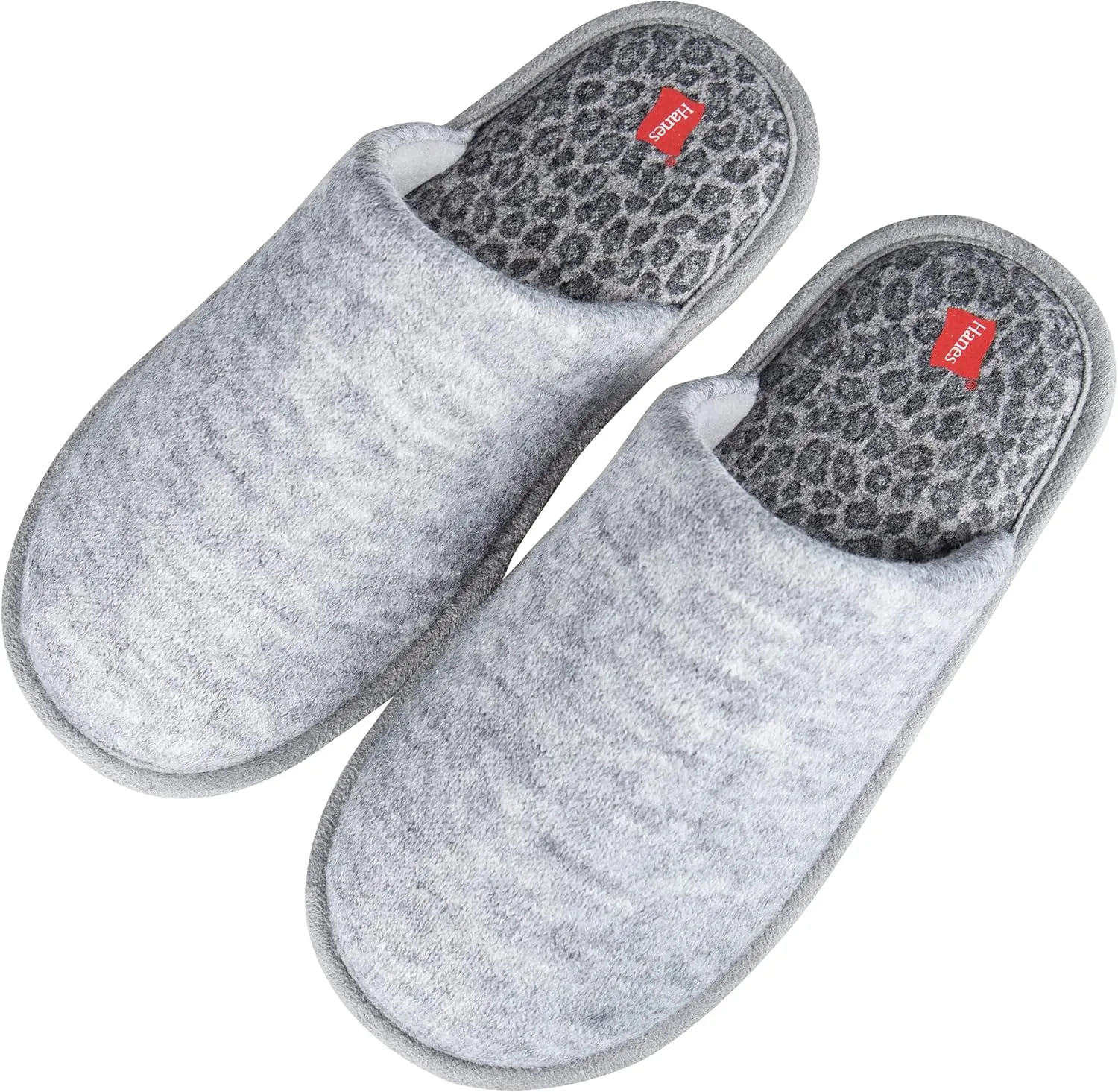 Hanes womens Comfort Cotton on Scuff With Memory Foam and Anti-skid Sole Slipper