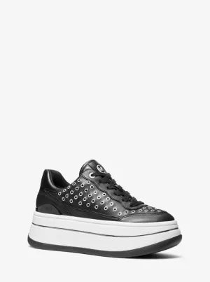 Hayes Grommeted Leather Platform Sneaker