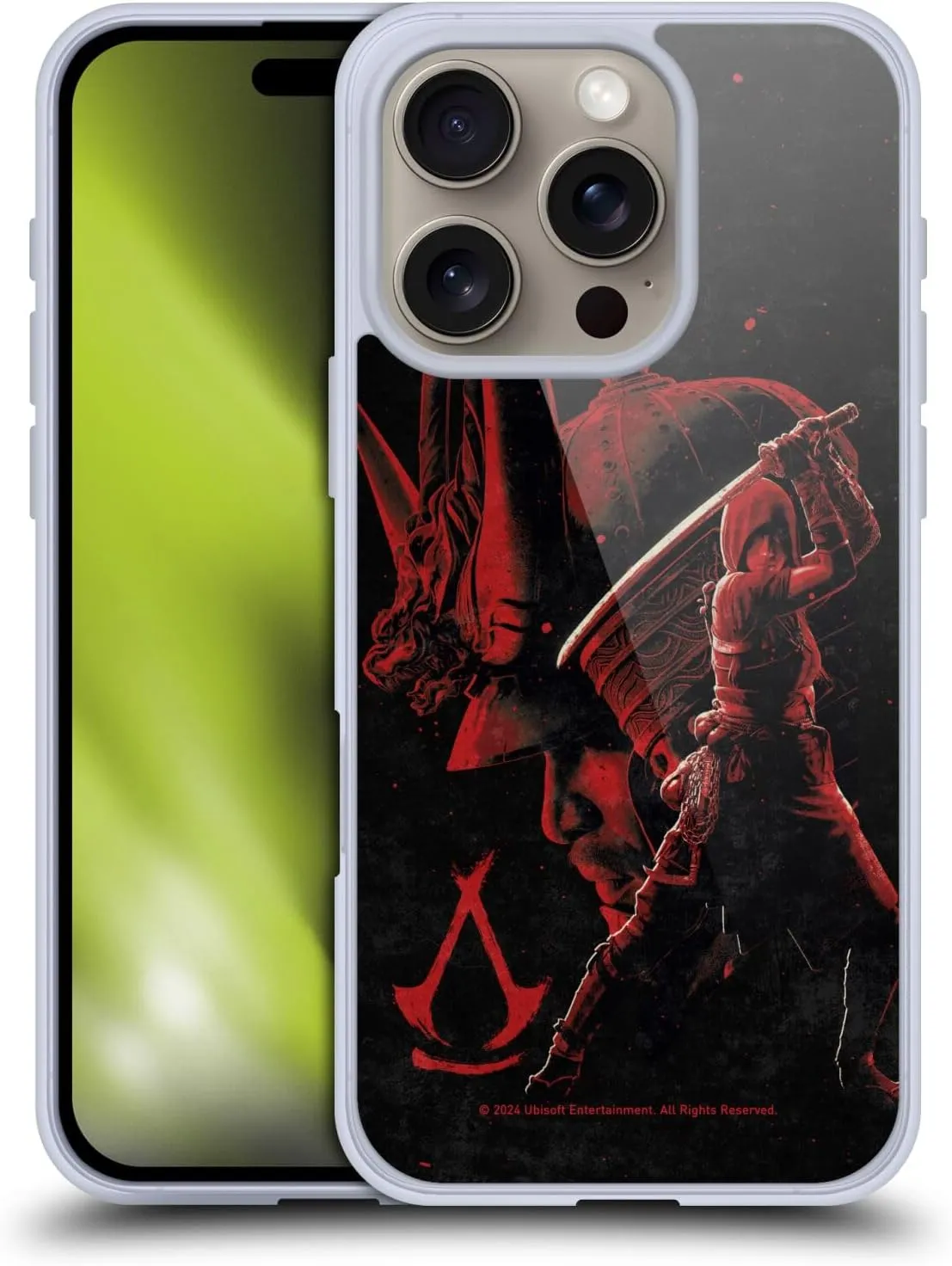 Head Case Designs Officially Licensed Assassin's Creed Yasuke Naoe Red Shadows Graphics Soft Gel Case Compatible with Apple iPhone 16 Pro