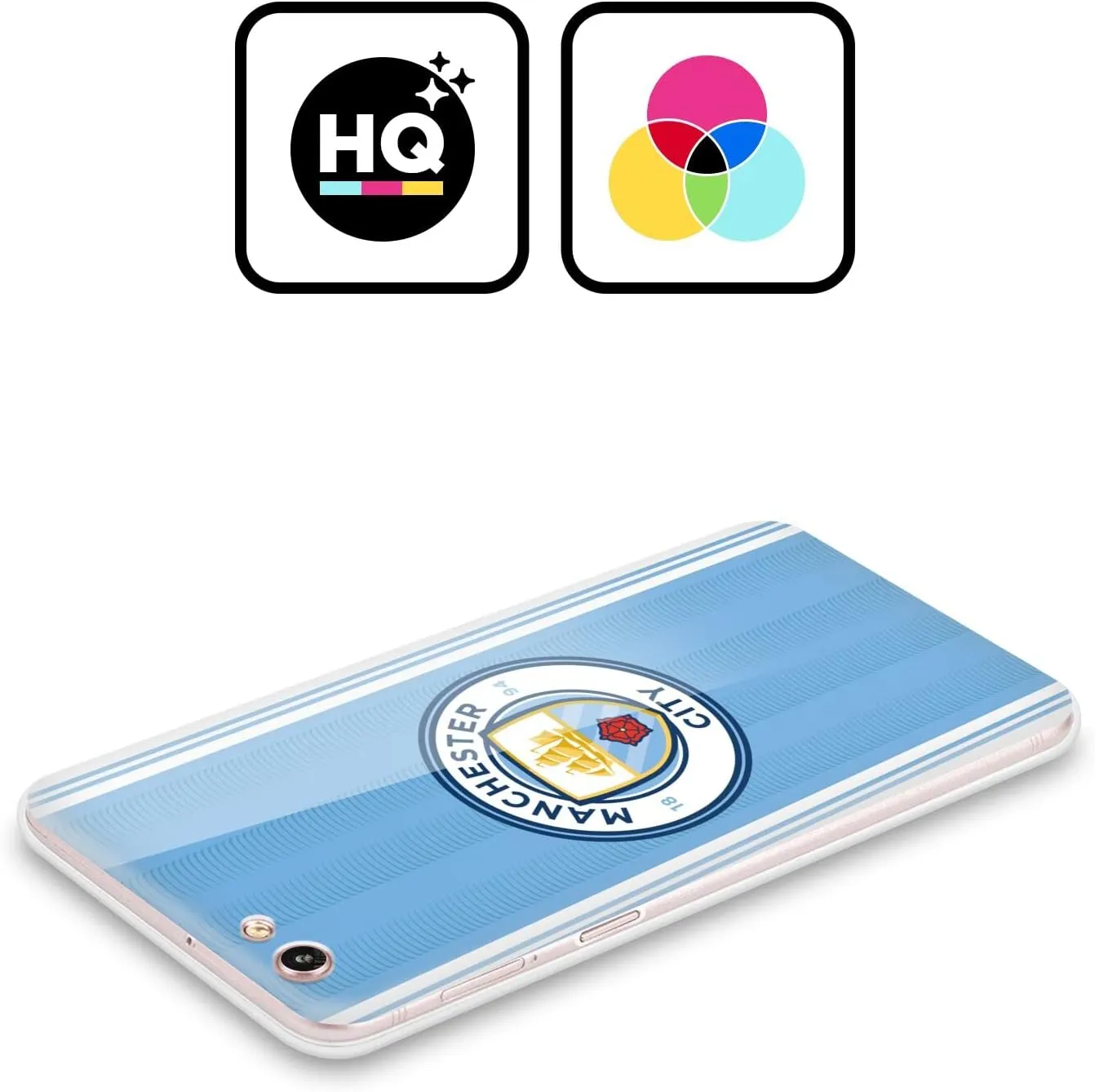 Head Case Designs Officially Licensed Manchester City Man City FC Home 2023/24 Badge Kit Soft Gel Case Compatible with Oppo Reno11 F 5G / F25 Pro 5G