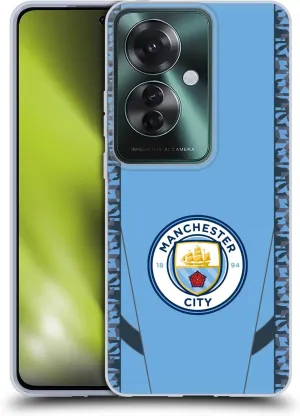 Head Case Designs Officially Licensed Manchester City Man City FC Home 2024/25 Badge Kit Soft Gel Case Compatible with Oppo Reno11 F 5G / F25 Pro 5G