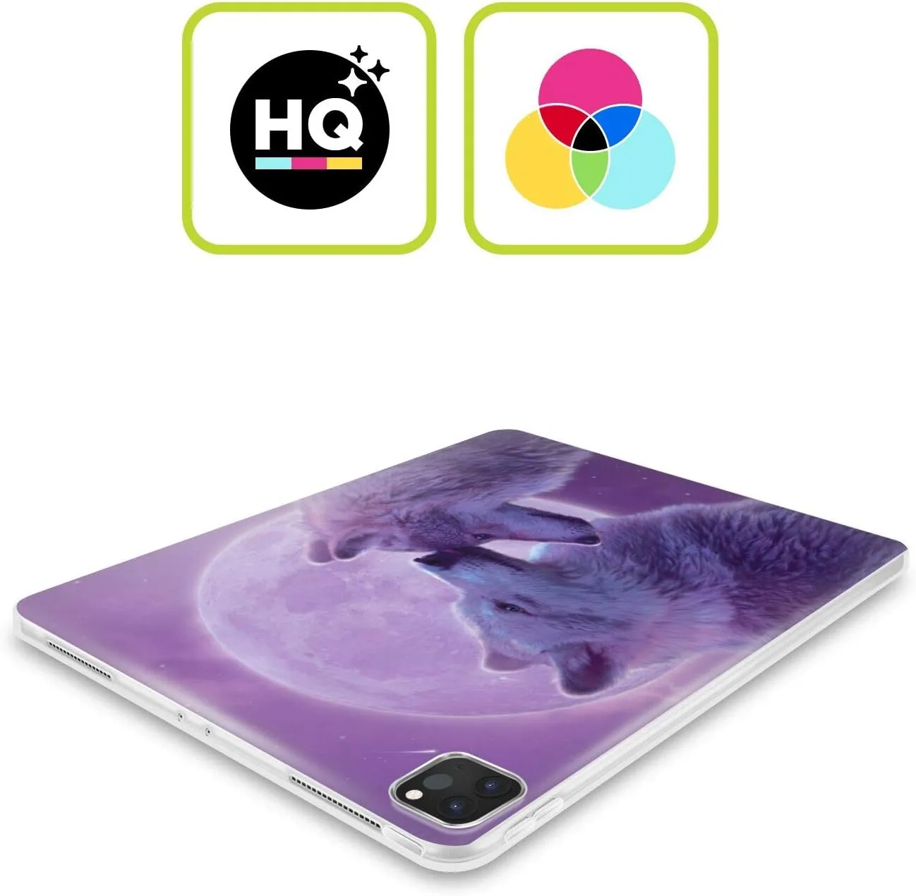 Head Case Designs Officially Licensed Vincent HIE Loving Wolves Canidae Soft Gel Case Compatible with Apple iPad Mini (2021/2024)