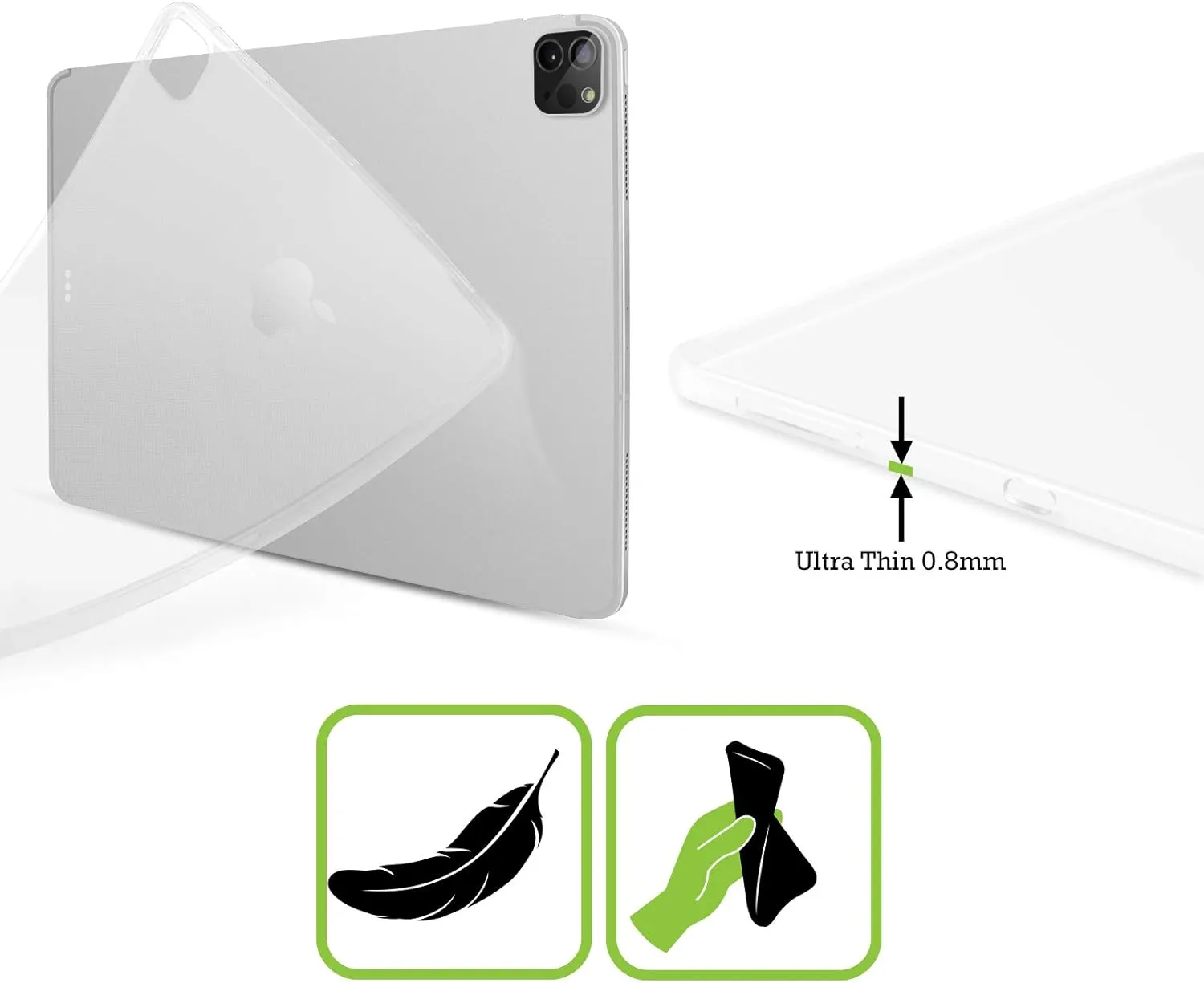 Head Case Designs Officially Licensed Vincent HIE Loving Wolves Canidae Soft Gel Case Compatible with Apple iPad Mini (2021/2024)