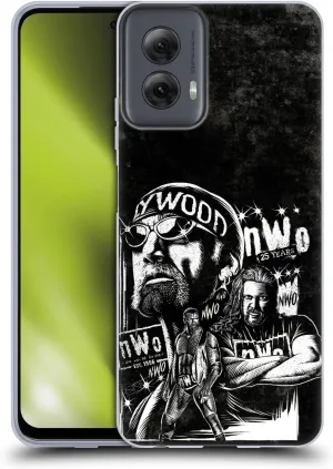 Head Case Designs Officially Licensed WWE Fathead Superstar NWO Soft Gel Case Compatible with Motorola Moto G Power (2024)