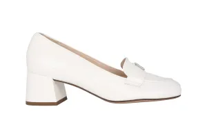 'Helen' women's pump - White patent
