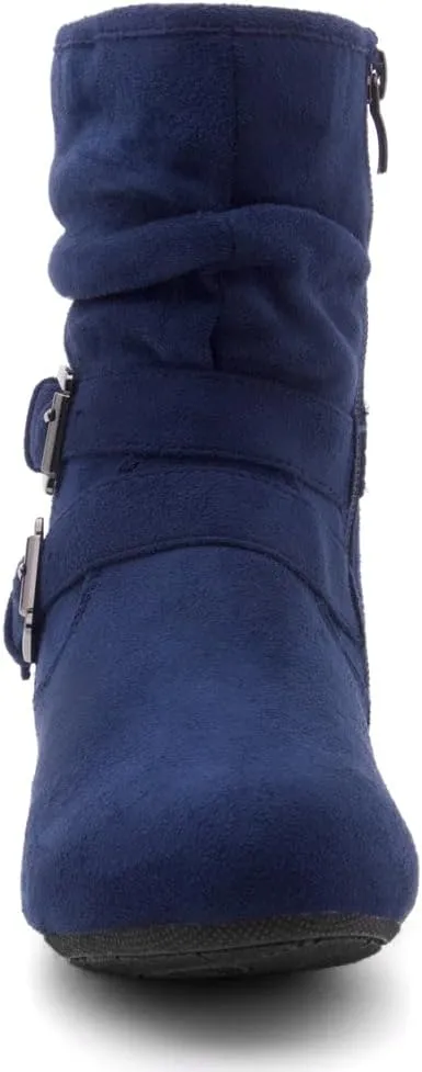Herstyle Lindell Womens Ankle Booties Fashion Slouch Mid-Calf Flat Boots
