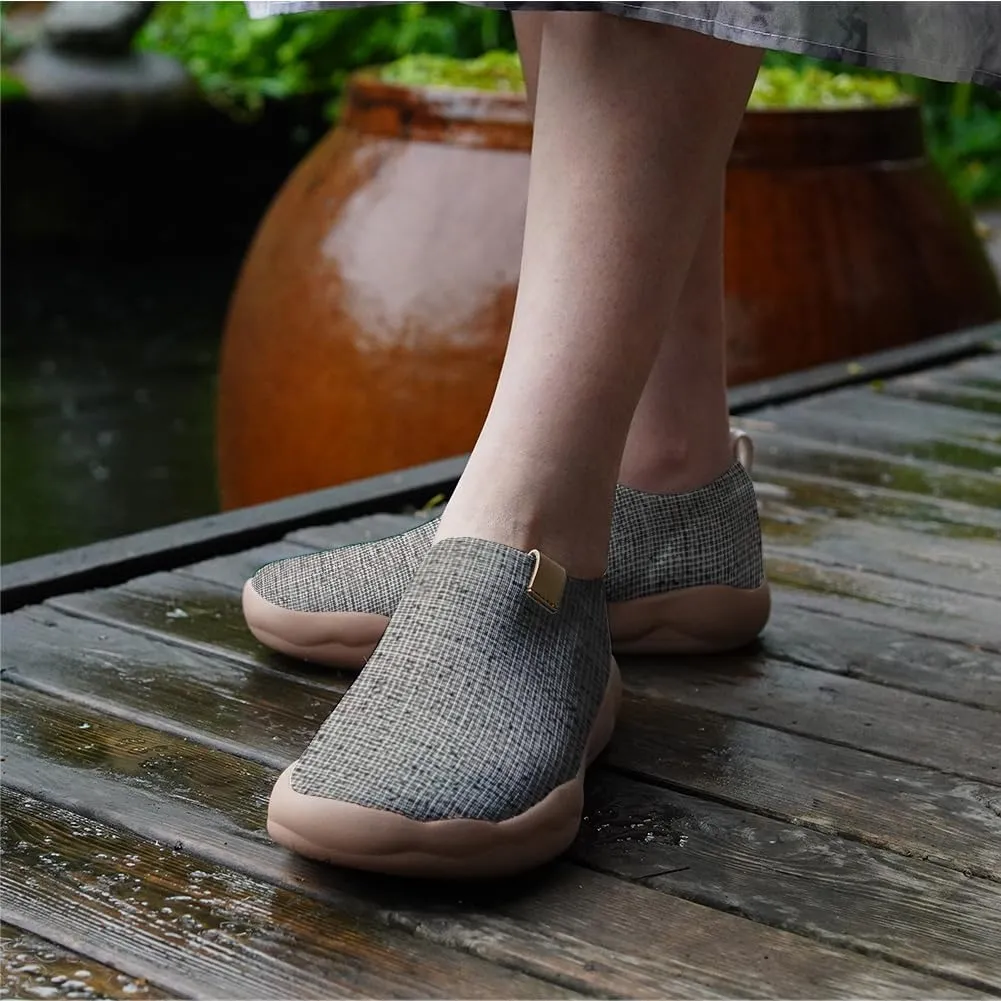 Hetios Women's Comfortable Casual Loafers Flat Knit Lightweight Artistic Slip-On Shoes Travel Footwear