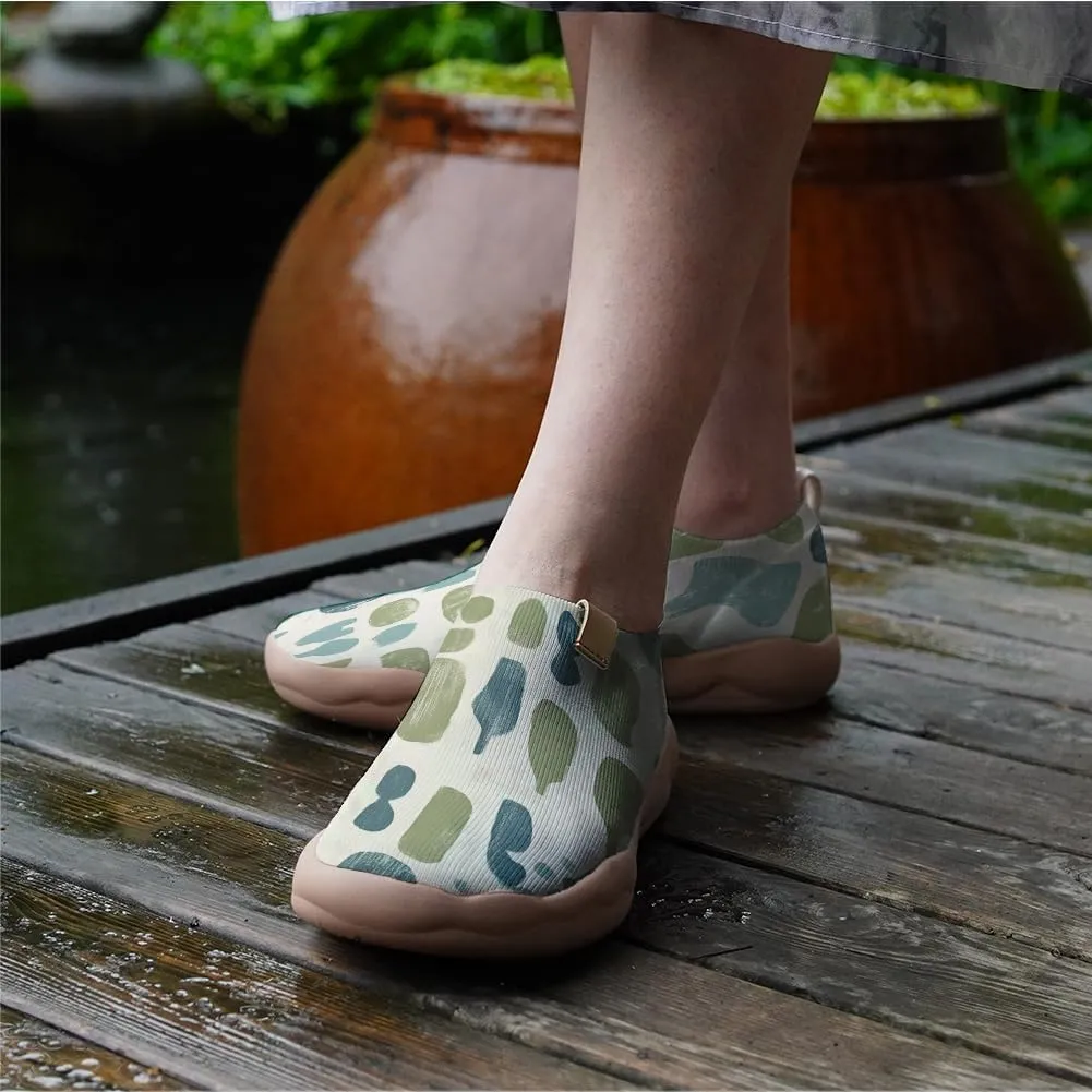 Hetios Women's Comfortable Casual Loafers Flat Knit Lightweight Artistic Slip-On Shoes Travel Footwear