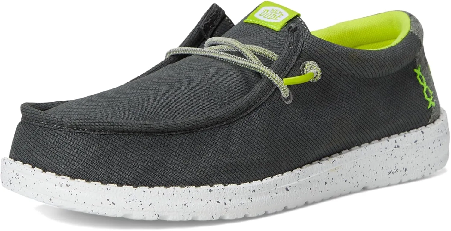 Hey Dude Boy's Wally Sport Grid (Little Big Kid) Loafer