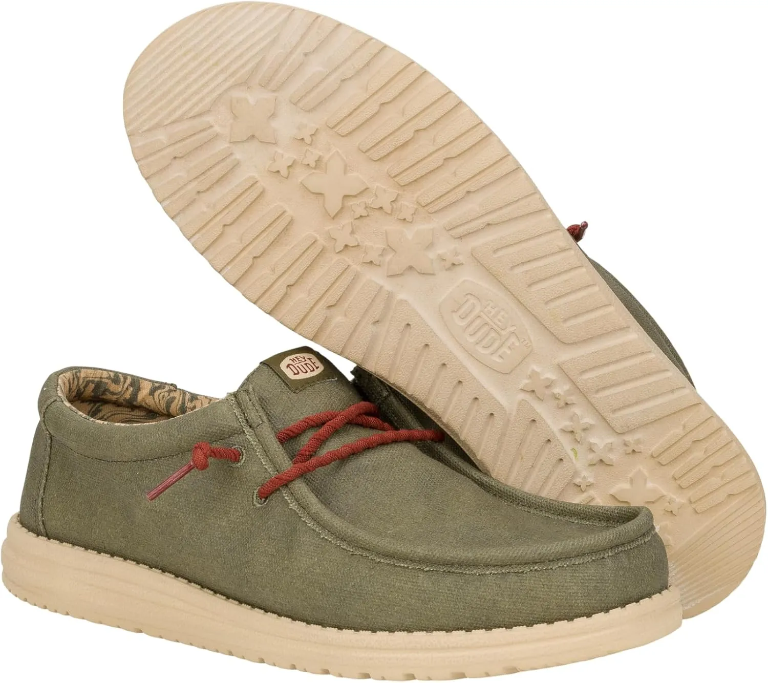 Hey Dude Men's Wally Waxed Canvas Sneaker