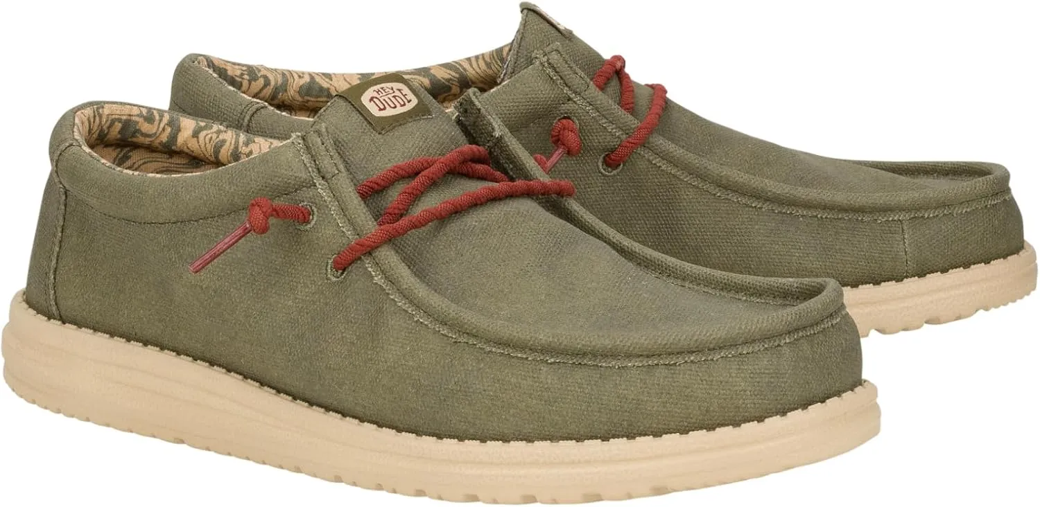 Hey Dude Men's Wally Waxed Canvas Sneaker