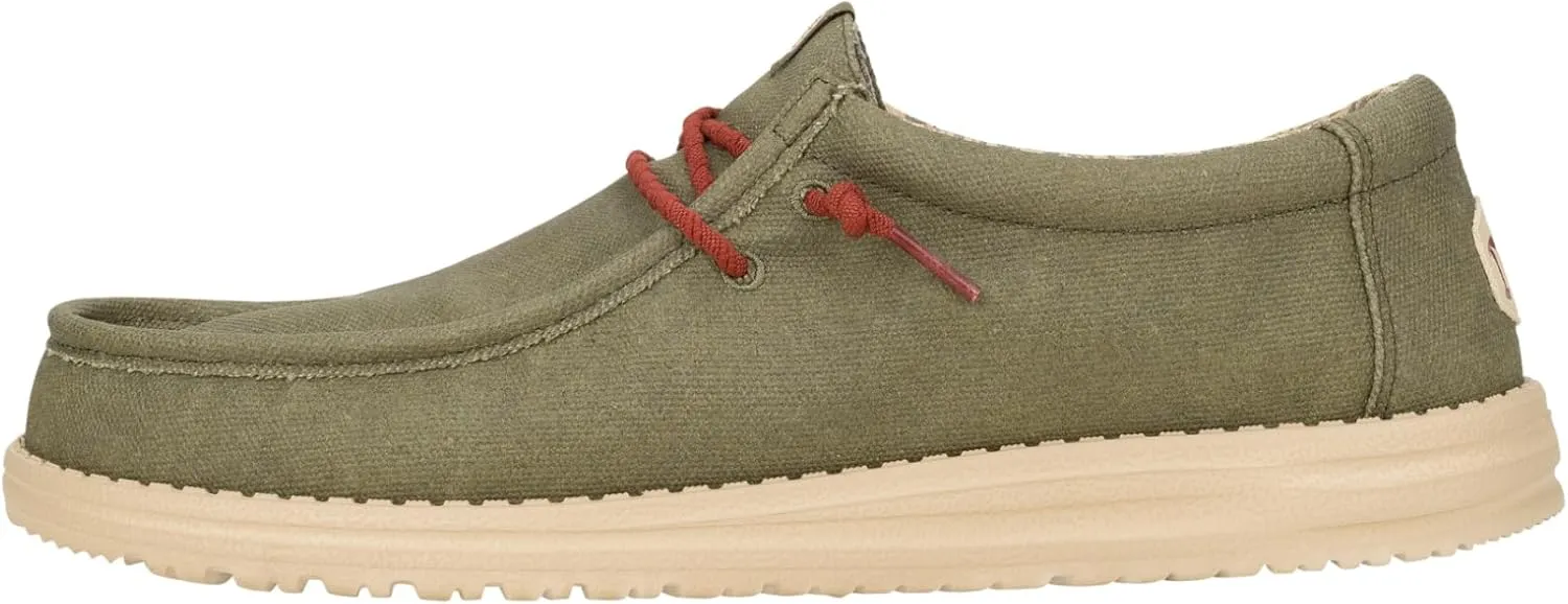 Hey Dude Men's Wally Waxed Canvas Sneaker