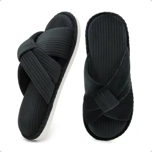 House Slippers for Women Indoor Cute Comfy Open Toe Crossband Slipper for Woman Girls and Ladies use in Bedroom, Living room and Outdoor around the Home
