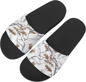 Howilath Cute Animal Women's Classic Open Toe Single Band Slip-On Flat Slide Sandal, Mandala Galaxy Butterflies Colorful Design Women Shower Slippers