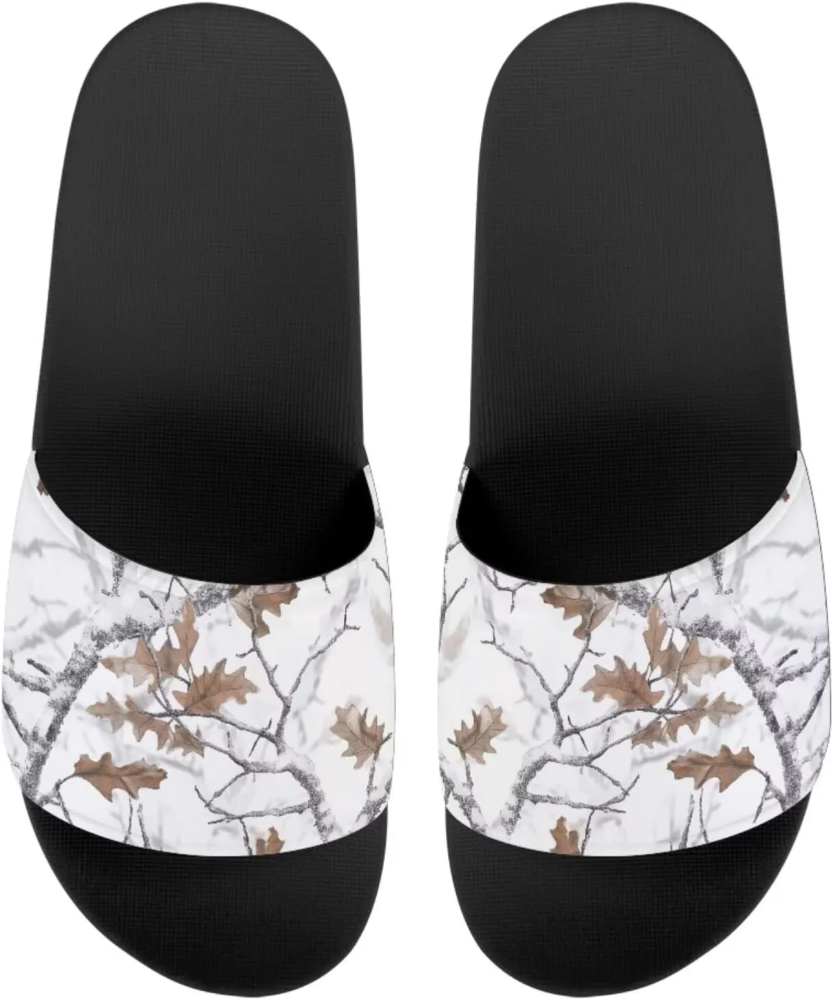 Howilath Cute Animal Women's Classic Open Toe Single Band Slip-On Flat Slide Sandal, Mandala Galaxy Butterflies Colorful Design Women Shower Slippers