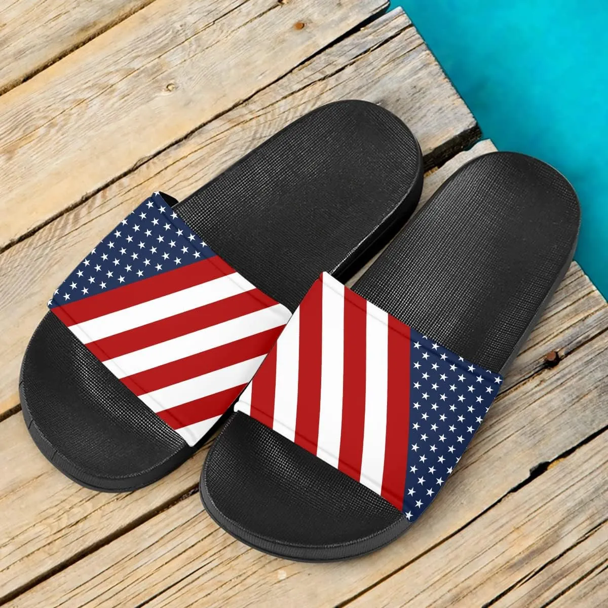 Howilath Novelty Patten Slippers for Women Men, Non-Slip Single Band Slide Sandals Open Toe Soft Sole Flat Sandals