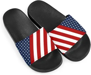 Howilath Novelty Patten Slippers for Women Men, Non-Slip Single Band Slide Sandals Open Toe Soft Sole Flat Sandals