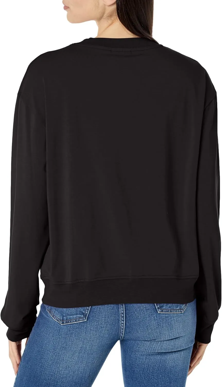 HUGO Men's Center Logo Relaxed Fit Jersey Sweatshirt