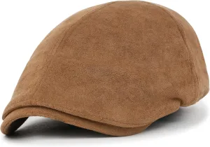 ililily Flat Cap Vintage Cabbie Hat Gatsby Ivy Irish Hunting Newsboy Stretch-fit