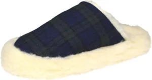Irish Flannel Slippers, Tartan Fluffy Wool Winter House Shoes, Made in Ireland