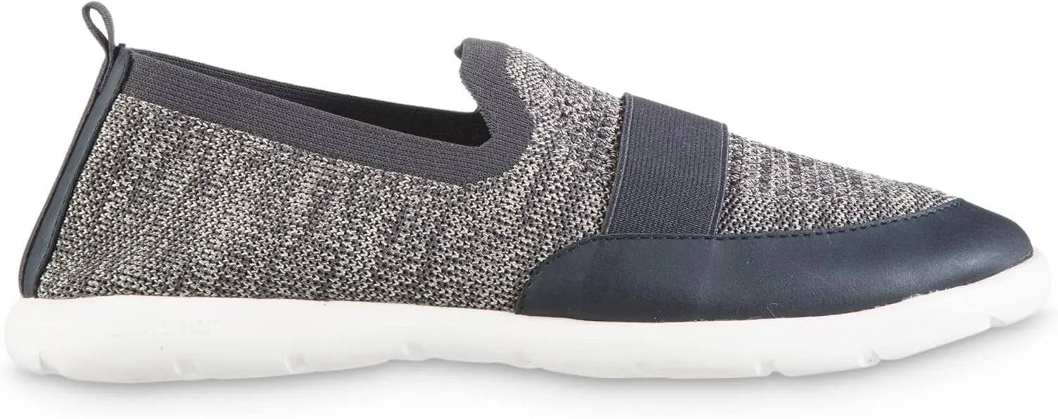 isotoner Men's Heathered Sport-Knit Indoor/Outdoor Slippers