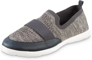 isotoner Men's Heathered Sport-Knit Indoor/Outdoor Slippers