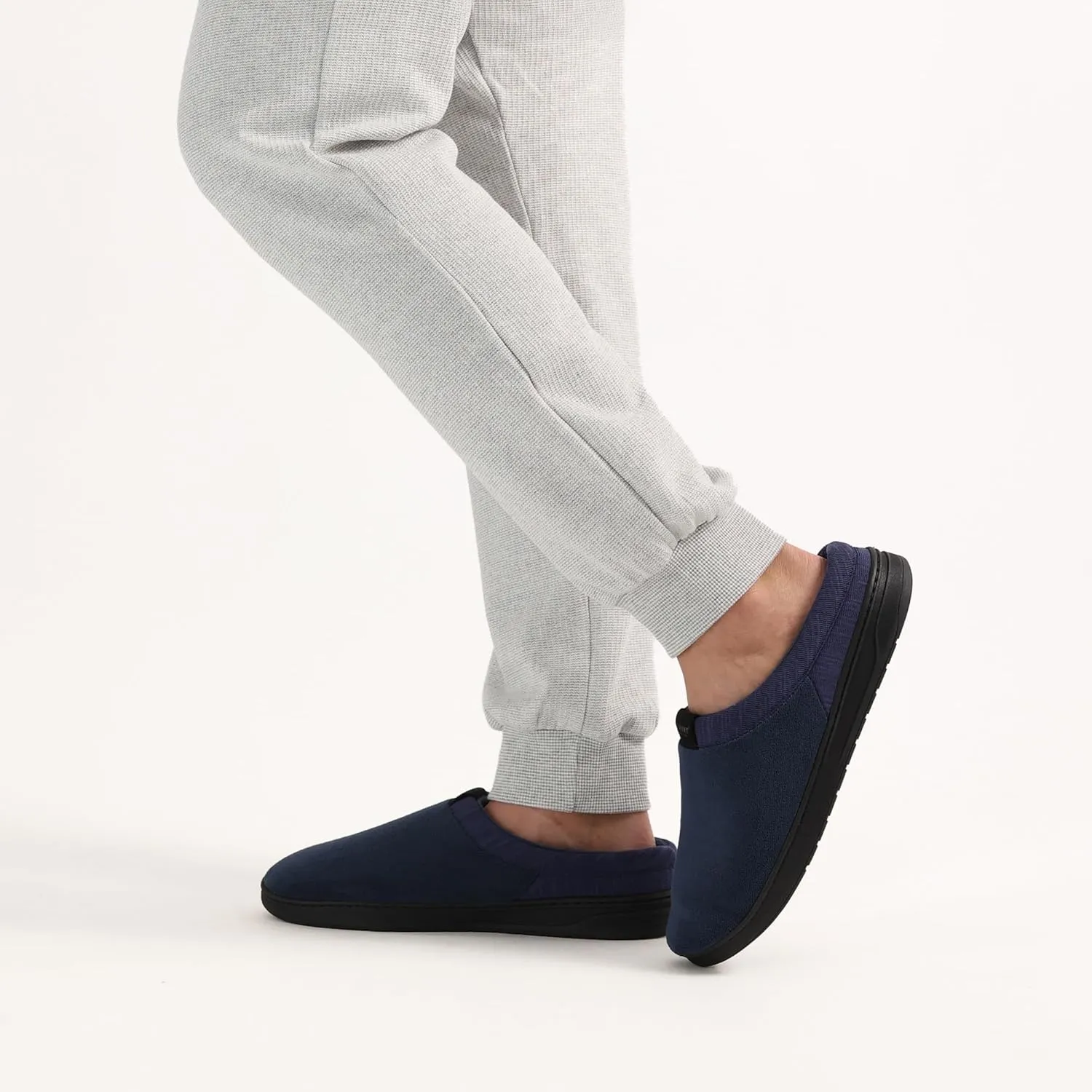 isotoner Men's Microterry Jake Clog Slipper-with Gel Infused Memory Foam
