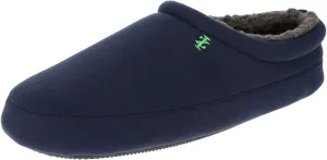 IZOD Mens Slipper, Jersey Sport Clog with Fleece Lining, Navy/Grey/Black, Size MD to XXL (Mens 8 to 13)