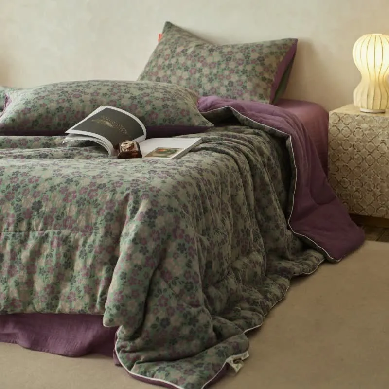 Jacquard Flower Cotton Gauze Comfy Bedding