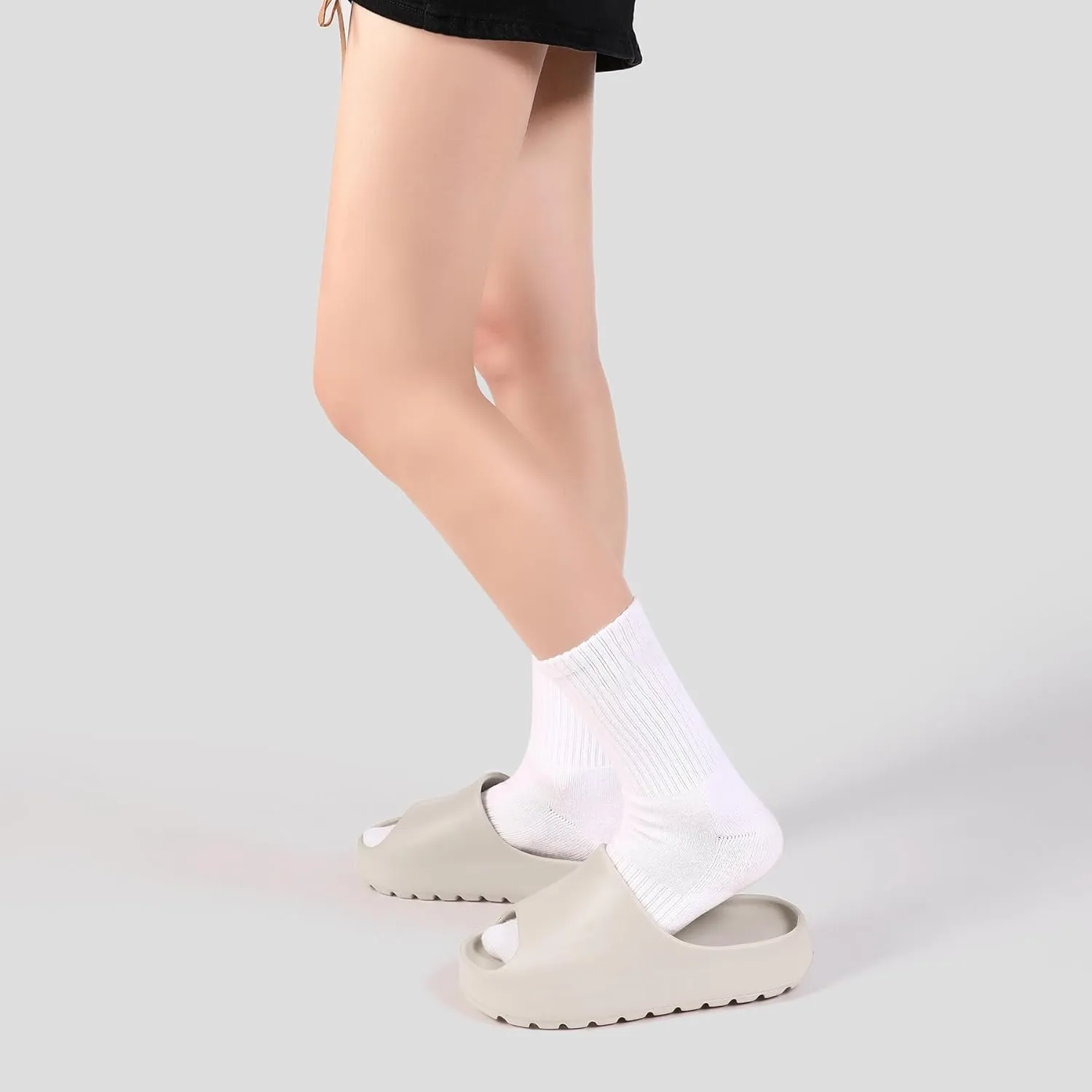Jaeynow Cloud Slides for Women,Unisex EVA Soft Recovery Slides,Thick Sole Open Toe Mens Pillow Slides Shower Shoes Outdoor&Indoor House Slippers