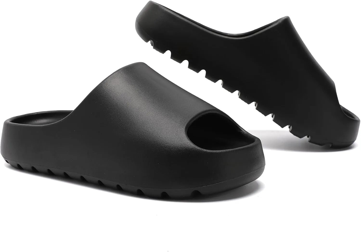 Jaeynow Cloud Slides for Women,Unisex EVA Soft Recovery Slides,Thick Sole Open Toe Mens Pillow Slides Shower Shoes Outdoor&Indoor House Slippers