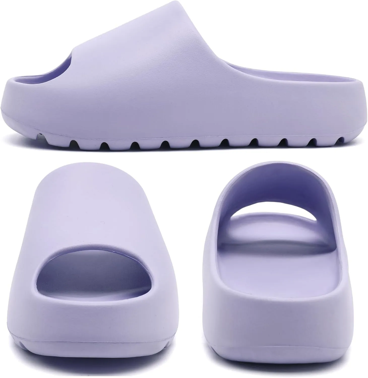 Jaeynow Cloud Slides for Women,Unisex EVA Soft Recovery Slides,Thick Sole Open Toe Mens Pillow Slides Shower Shoes Outdoor&Indoor House Slippers
