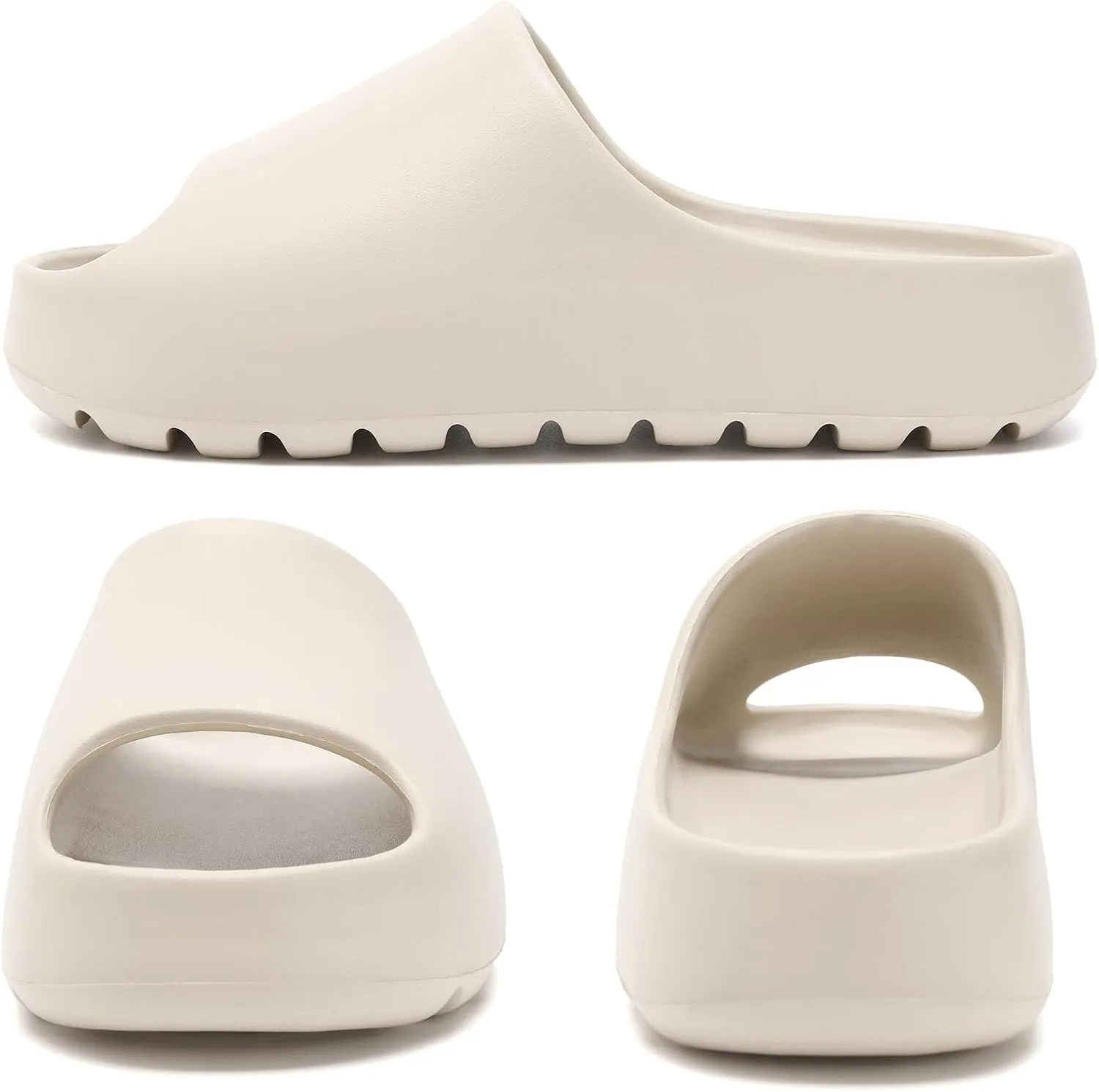 Jaeynow Cloud Slides for Women,Unisex EVA Soft Recovery Slides,Thick Sole Open Toe Mens Pillow Slides Shower Shoes Outdoor&Indoor House Slippers