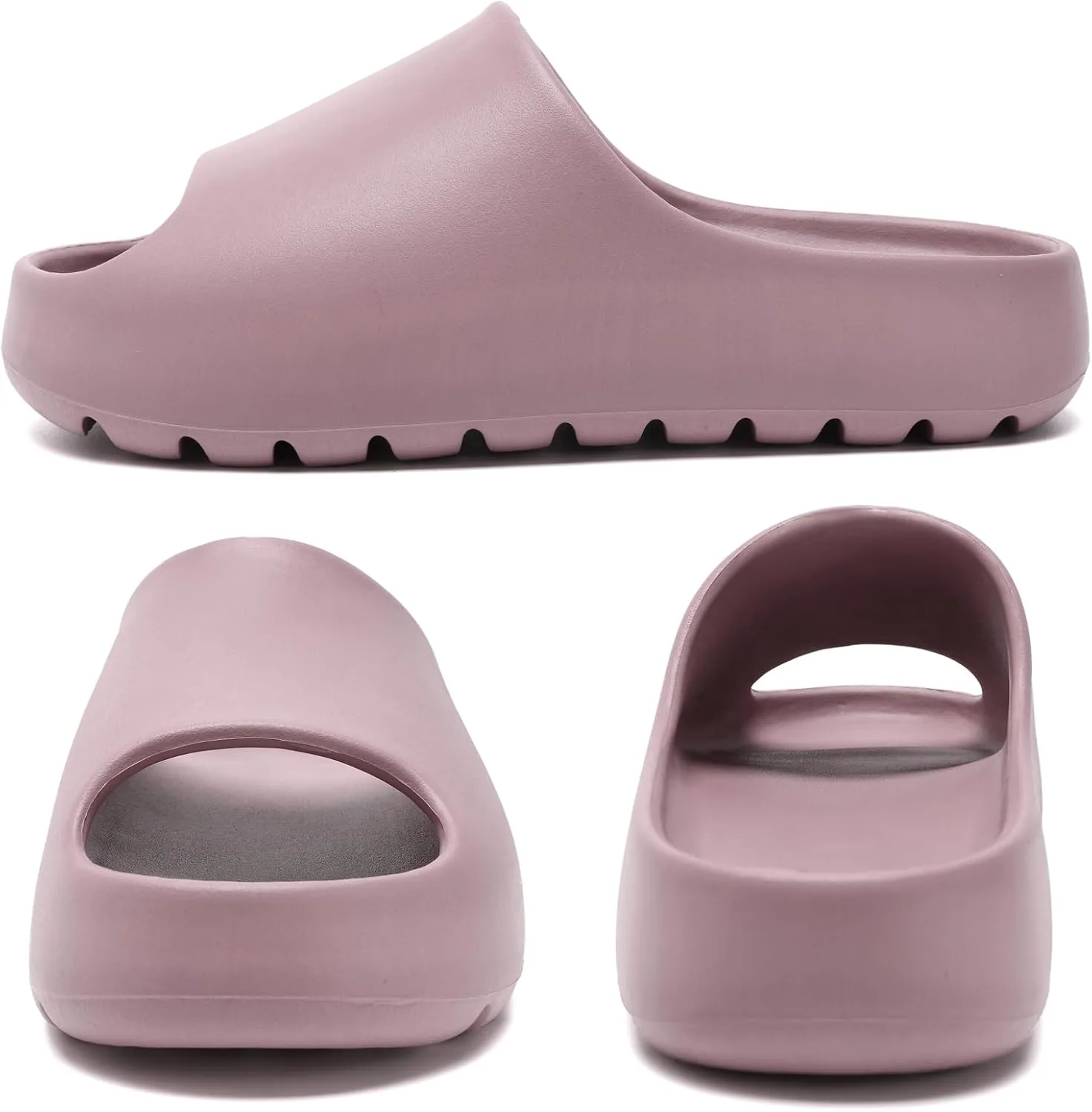Jaeynow Cloud Slides for Women,Unisex EVA Soft Recovery Slides,Thick Sole Open Toe Mens Pillow Slides Shower Shoes Outdoor&Indoor House Slippers