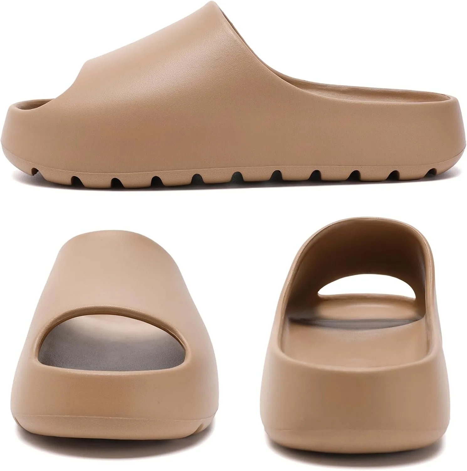 Jaeynow Cloud Slides for Women,Unisex EVA Soft Recovery Slides,Thick Sole Open Toe Mens Pillow Slides Shower Shoes Outdoor&Indoor House Slippers