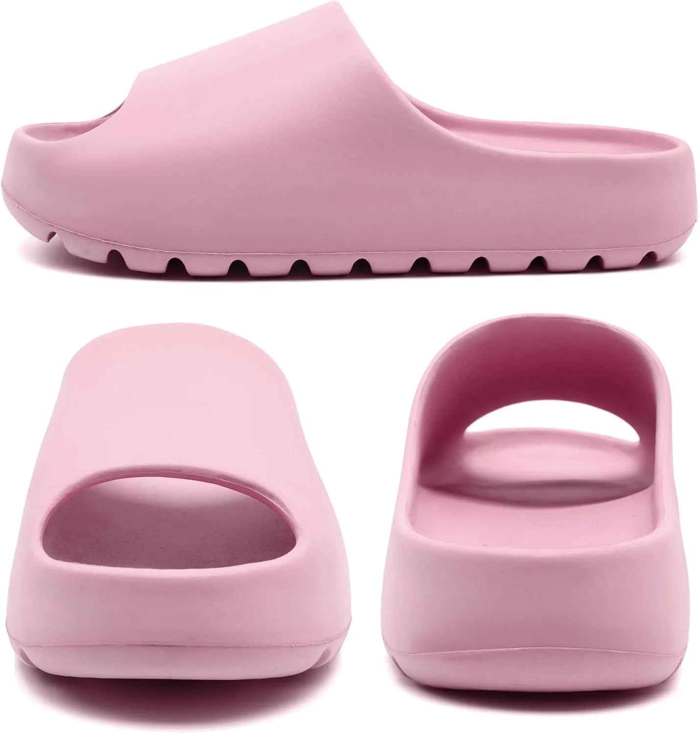 Jaeynow Cloud Slides for Women,Unisex EVA Soft Recovery Slides,Thick Sole Open Toe Mens Pillow Slides Shower Shoes Outdoor&Indoor House Slippers