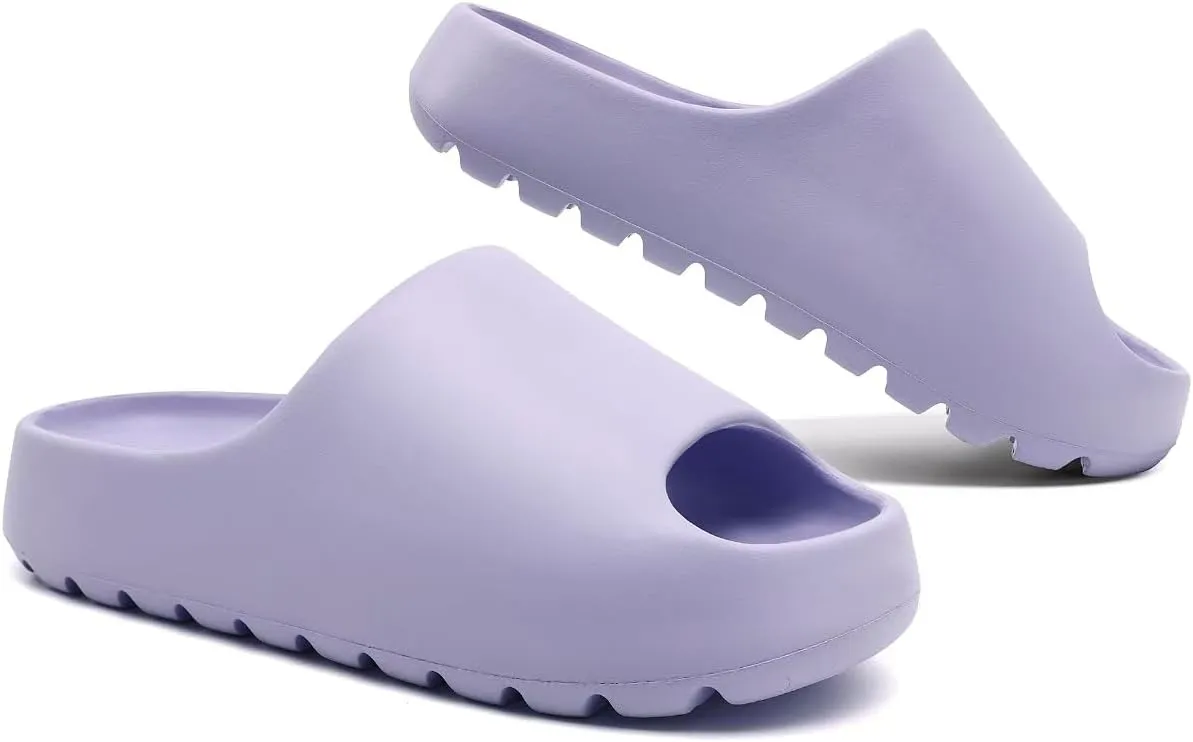 Jaeynow Cloud Slides for Women,Unisex EVA Soft Recovery Slides,Thick Sole Open Toe Mens Pillow Slides Shower Shoes Outdoor&Indoor House Slippers