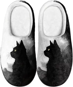 Jeiento Fluffy Winter House Shoes for Women Ladies Closed Toe Slipper Indoor Bedroom Slipper Anti-Skid Rubber Casual Soft Slides Scuff Slippers