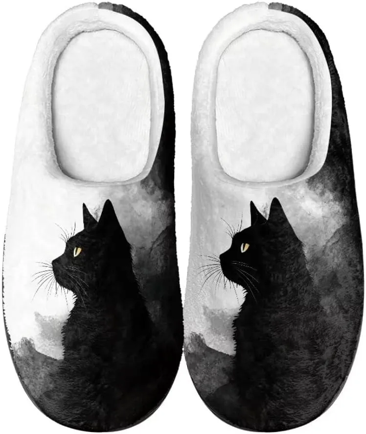 Jeiento Fluffy Winter House Shoes for Women Ladies Closed Toe Slipper Indoor Bedroom Slipper Anti-Skid Rubber Casual Soft Slides Scuff Slippers