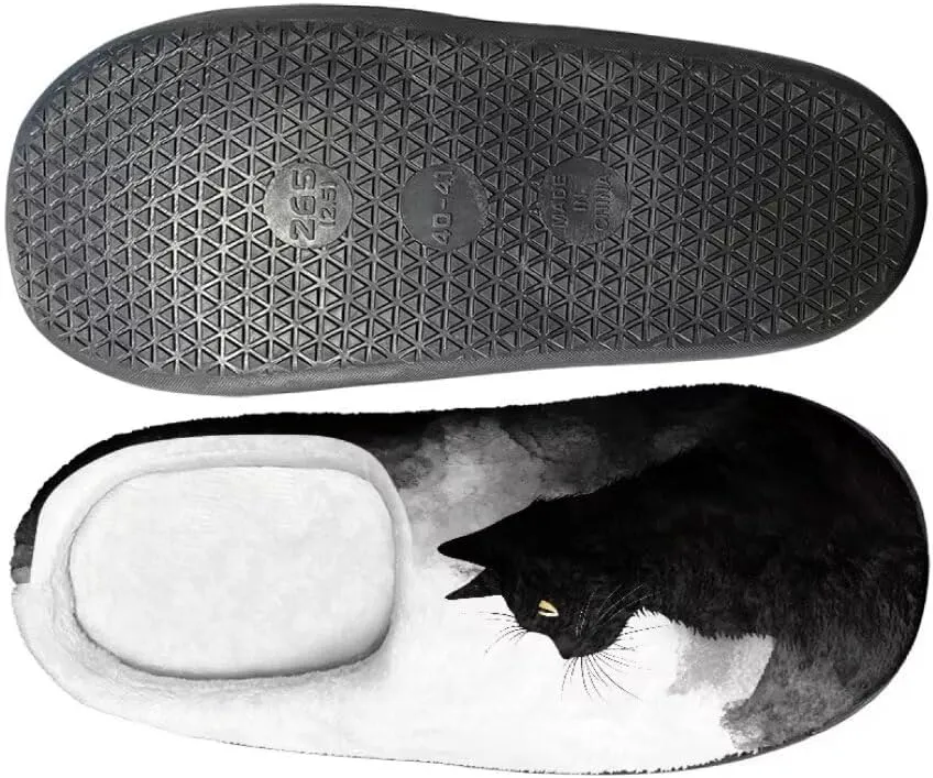 Jeiento Fluffy Winter House Shoes for Women Ladies Closed Toe Slipper Indoor Bedroom Slipper Anti-Skid Rubber Casual Soft Slides Scuff Slippers